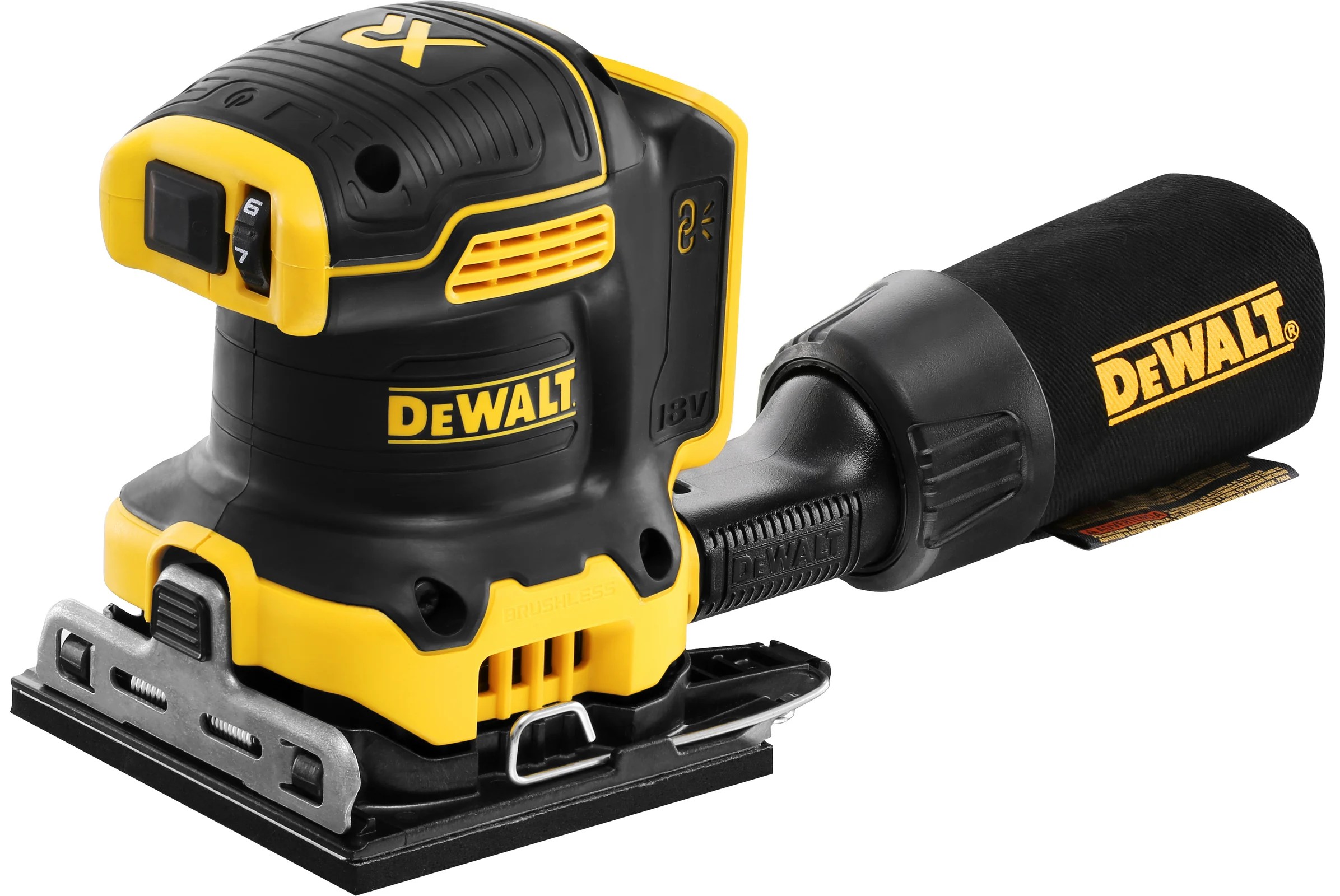 Аккумуляторная плоскошлифовальная машина 18в 1/4 0 батарея DCW 200 N XJ  Dewalt