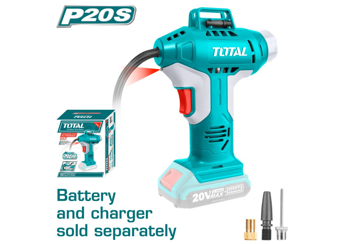 Մեքենայի կոմպրեսոր մարտկոցային 20Վ TACLI2001 TOTAL