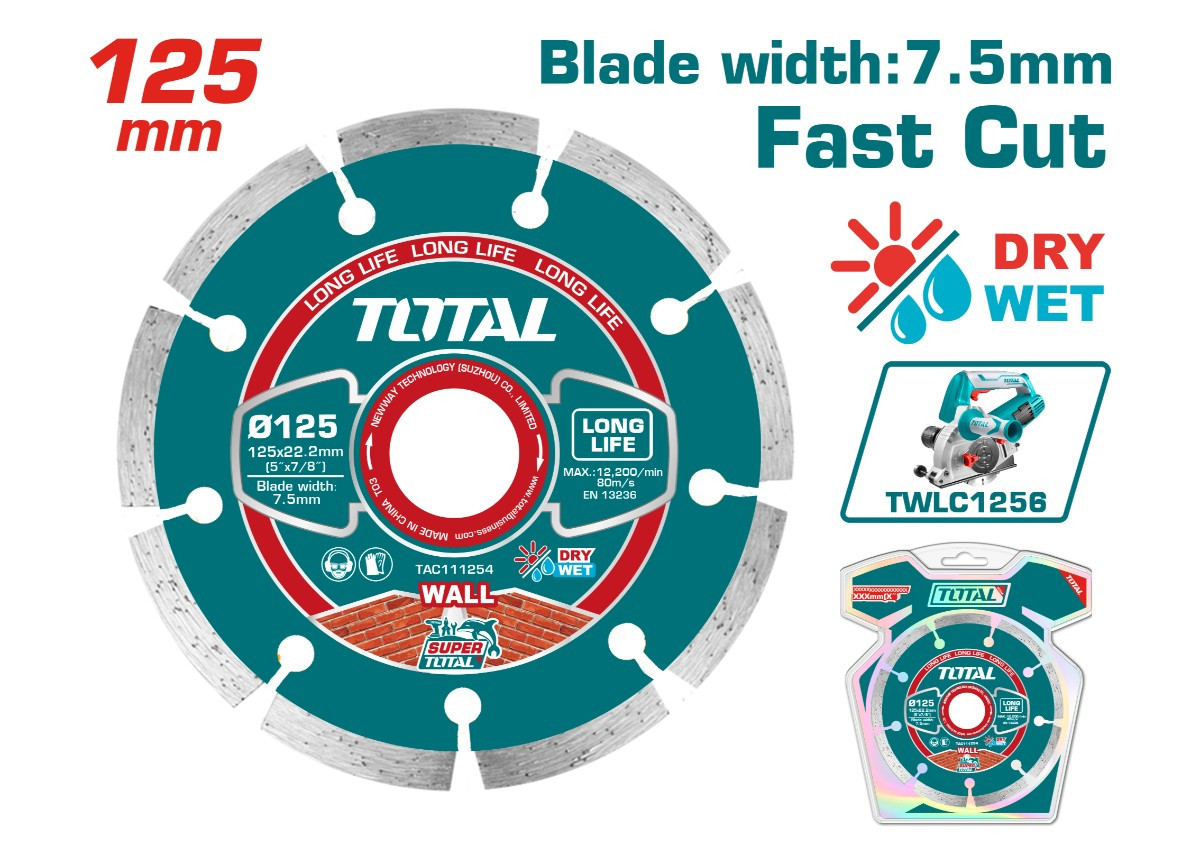 Ալմաստե սկավառակ 125մմ TOTAL TAC111254