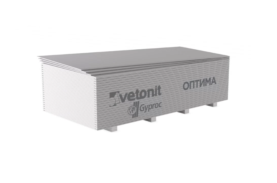 Գիպսաստվարաթուղթ  2500*1200*12.5 (3 քմ) 50հ FR (GBS) Optima 03461 Vetonit