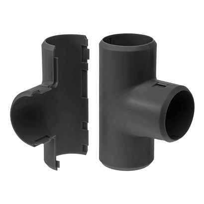 Тройник разборный черный 32мм (1/200) ПРОМРУКАВ