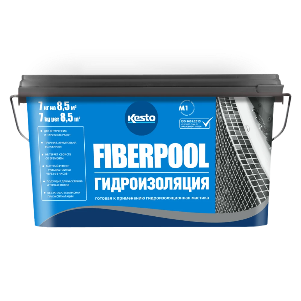 Ջրամեկուսիչ մաստիկա 14կգ   Fiberpool Kesto