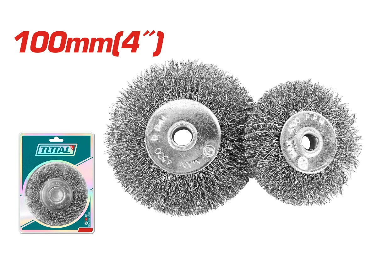 Щетка металлическая 100 мм 4"  TAC36041 TOTAL