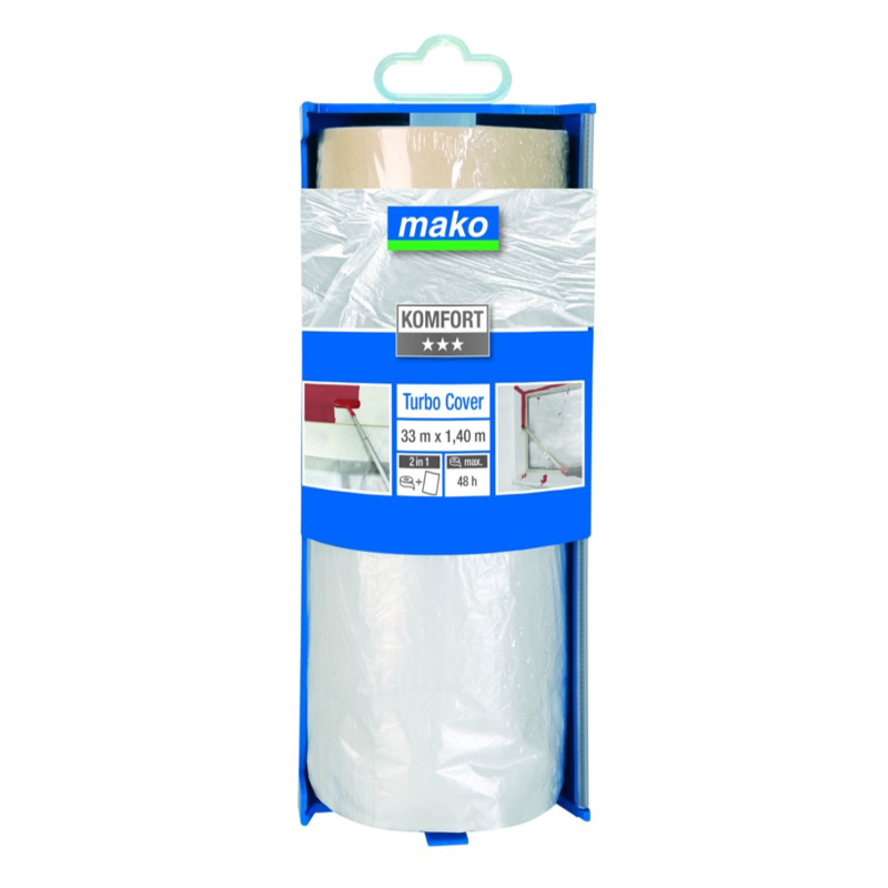 Пленка защитная Turbo Cover в диспенсере, 1400мм*33м*10мкм Mako