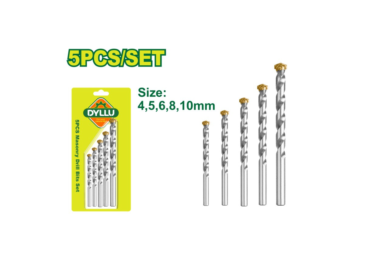 Շաղափների հավաքածու բետոնի 5 հատ DYLLU DTMJ2K01 4-10մմ