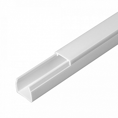 Кабель-канал белый 2-й замок 20*10мм ПРОМРУКАВ