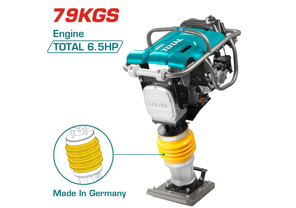 Вибротрамбовка бензиновая 4․8кВт TOTAL TP880-2