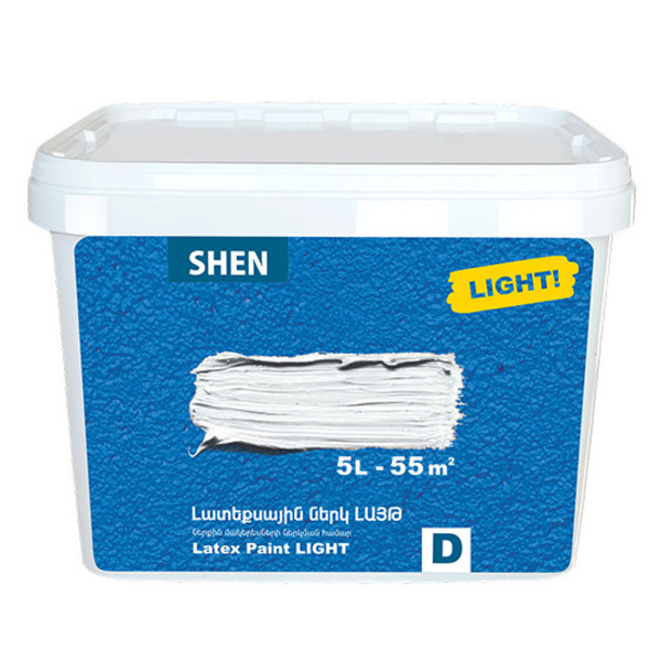 Латексная краска LIGHT D 5л Shen