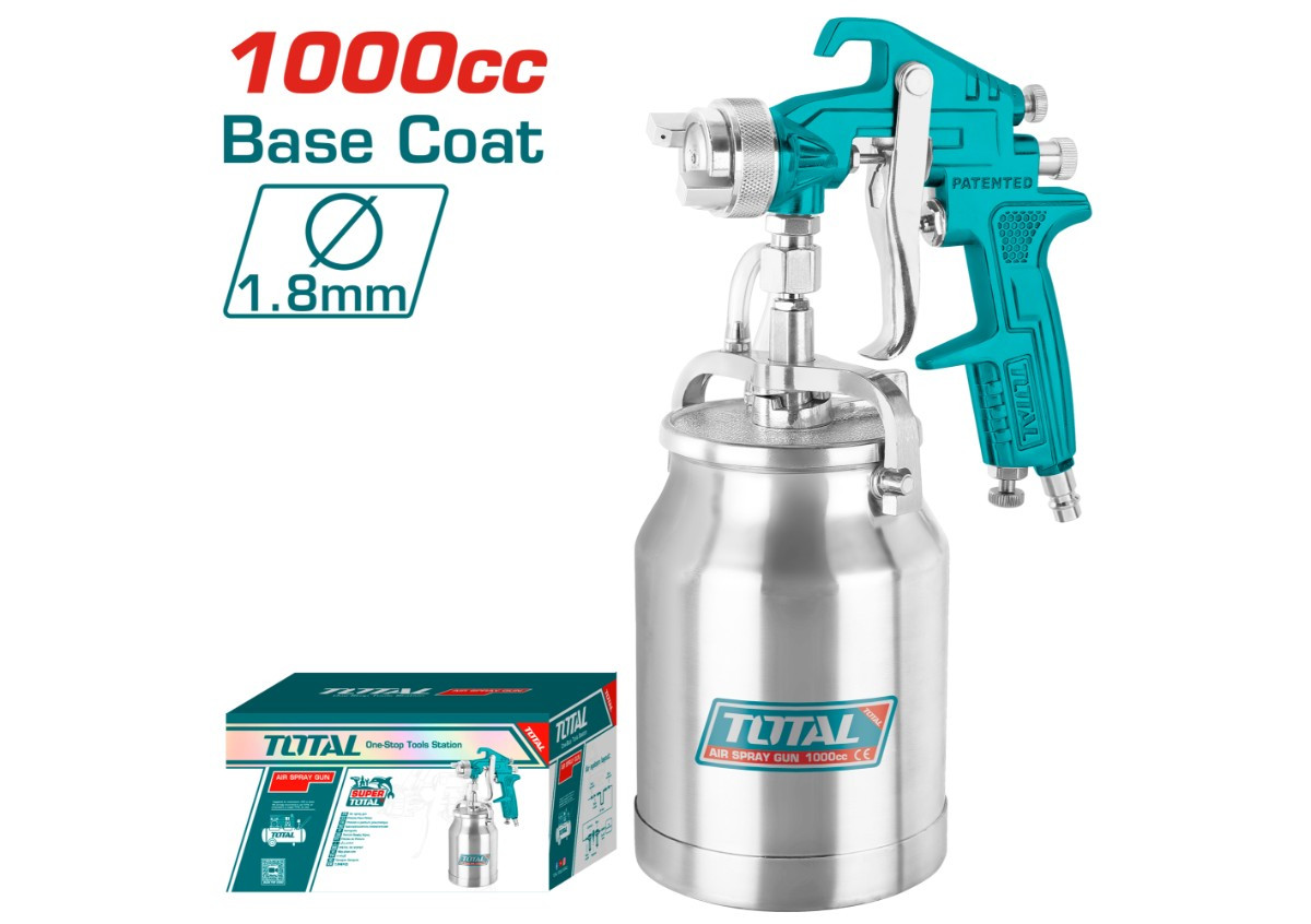 Краскораспылитель с нижним бачком 1 л TOTAL