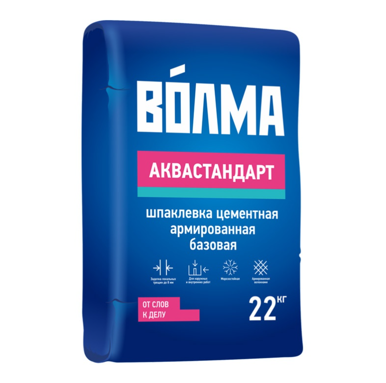 Սալիկի սոսինձ 22կգ մոխրագույն  Akvastandart Волма