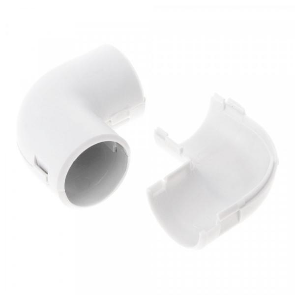 Соединитель угловой разборный белый 16мм (100/1000) ПРОМРУКАВ