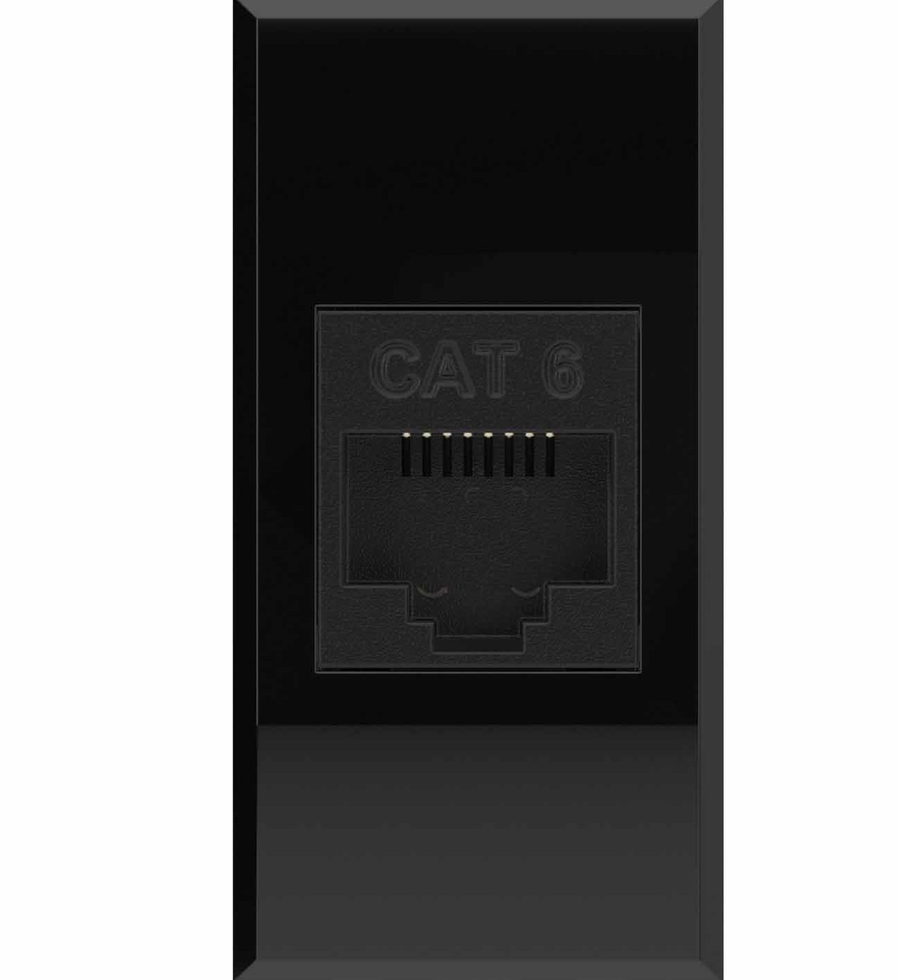 Модуль компьютерный (вход) RJ45 Cat6 Черный Electrica