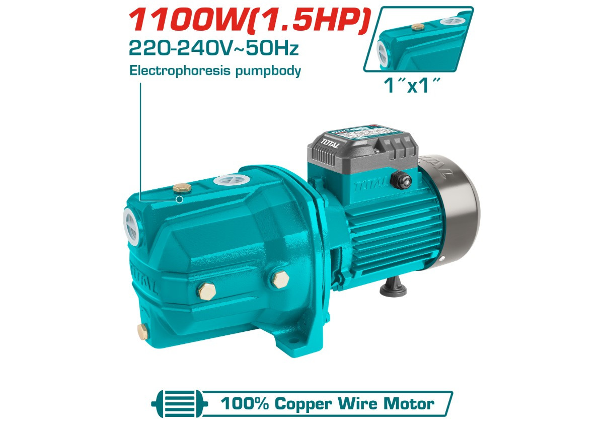 Самовсасывающий струйный насос Total TWP311006 1100 Вт