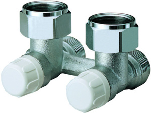 Հանգույց H-աձև պողպատե պանելային ռադիատորների համար, М24х19 անկյունային  FAR