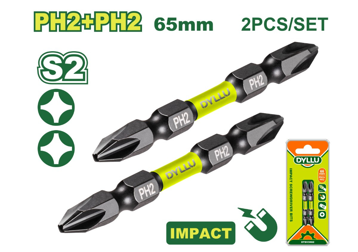 Հարվածային պտուտակադարձիչի բիթեր DYLLU DYLLU DTSV3K62 65մմ