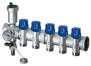 Կոլեկտոր ջերմակարգավորող 1", 3 ելք М24х19 FAR