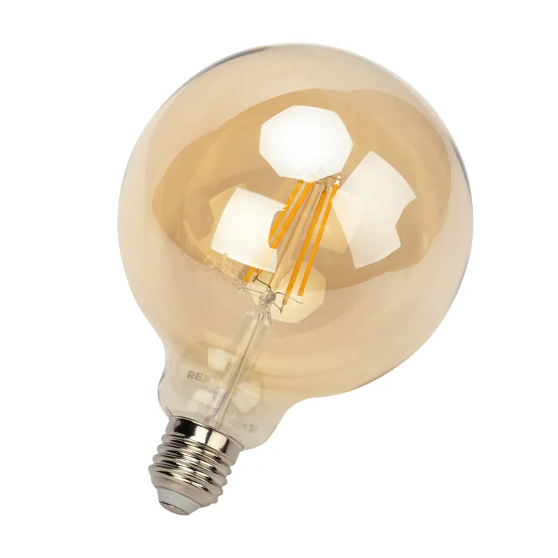 LED լամպ A125 11,5 w 2700K E27 թափանցիկ ոսկի LOFT GLOBE REXANT