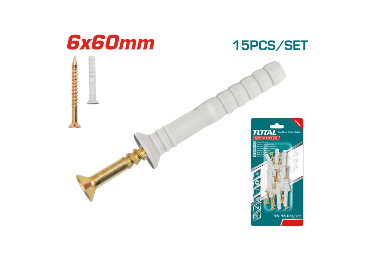 Դյուբել մեխ 3․5x70մմ տուփում 15հատ WJNAK3507012 TOTAL