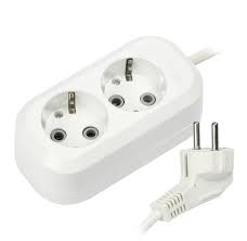 Երկարացման լար՝ 2 վարդակով, 3 մետր  SMARTBUY