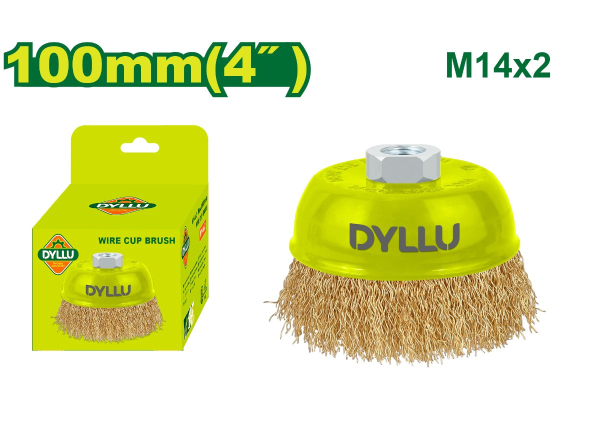 Щетка металлическая с чашкой 100мм DTCE1402 DYLLU