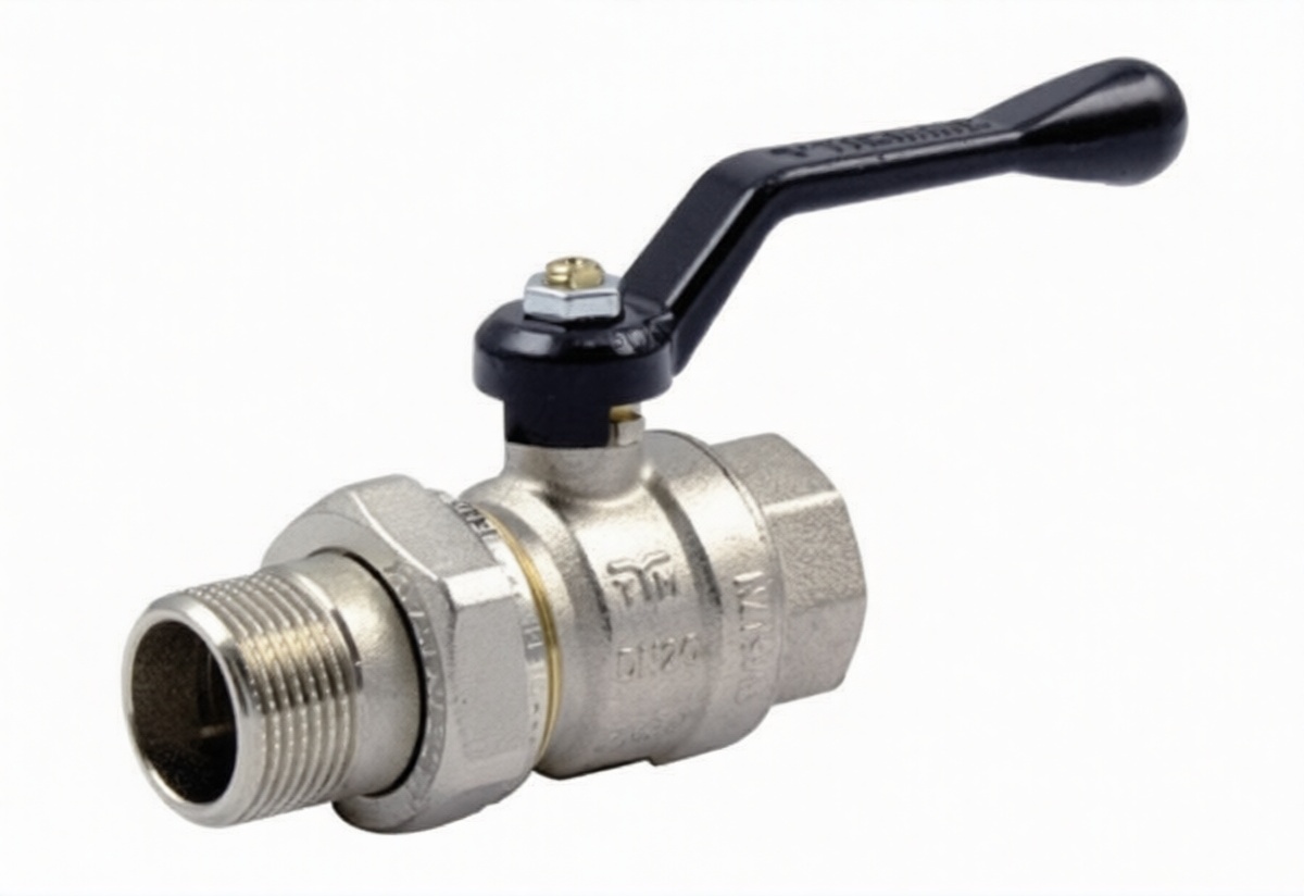 Кран шаровой 3/4  ВР-НР рычаг черный  2144 TIEMME