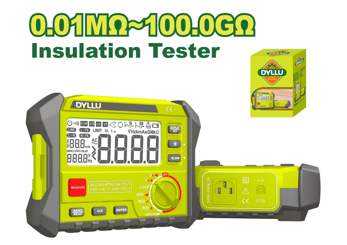 Тестер RCD-LOOP DYLLU DTDM9506 2000 Ом