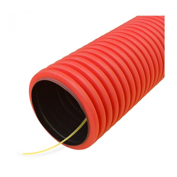Ճկախողովակ (գոֆրա) երկշերտ կարմիր (SN26) 50մմ (100մ) ПРОМРУКАВ