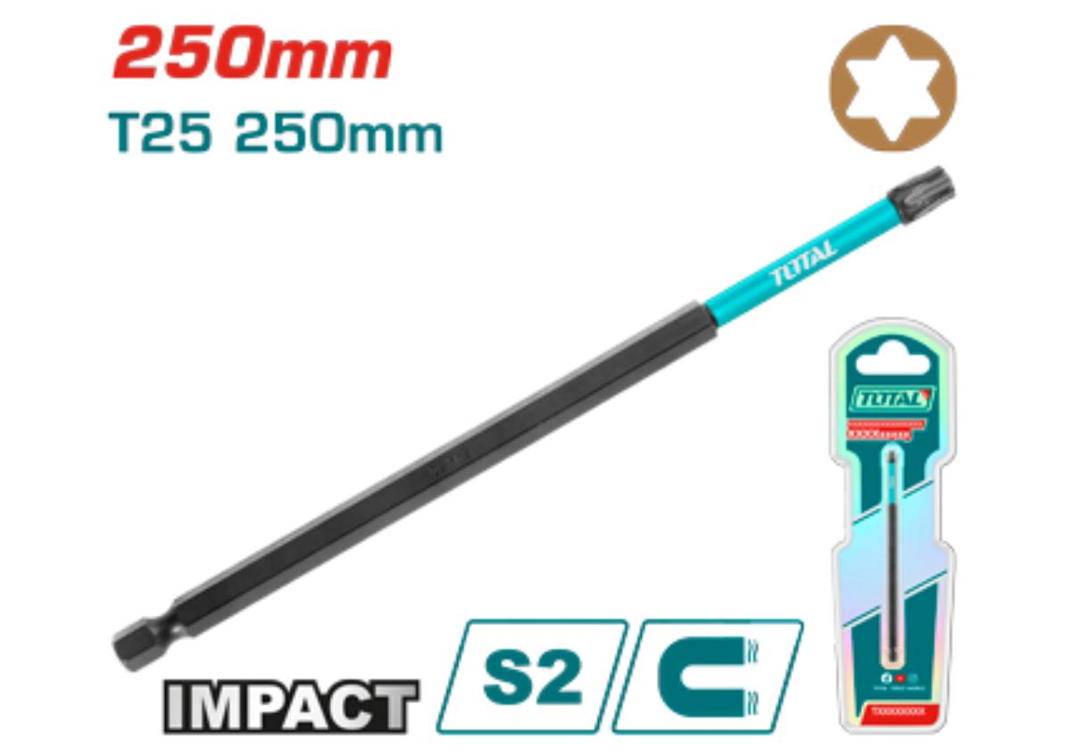 Հարվածային բիթ պտուտակադարձիչի համար Т25 250մմ TOTAL TACIM71T25250