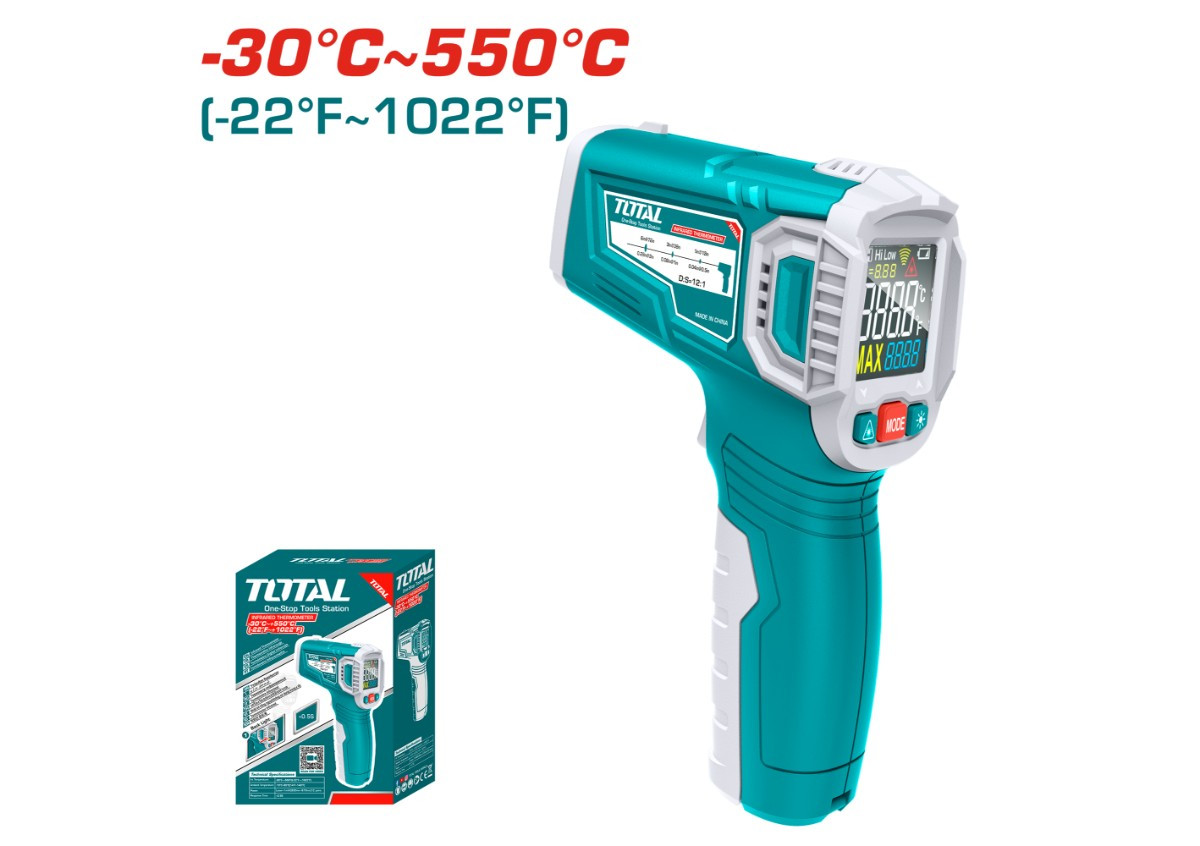 Ինֆրակարմիր ջերմաչափ TOTAL THIT015501