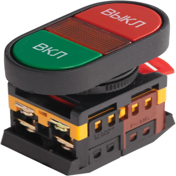 Кнопка овальная START-STOP NO+NC 220 В APBB-22 IEK