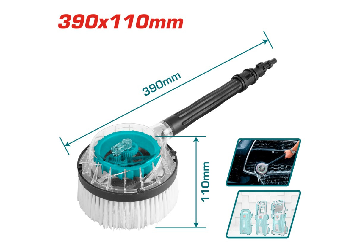 Պտտվող խոզանակ բարձր ճնշման լվացող սարքի համար 390x110մմ TOTAL THRB8702