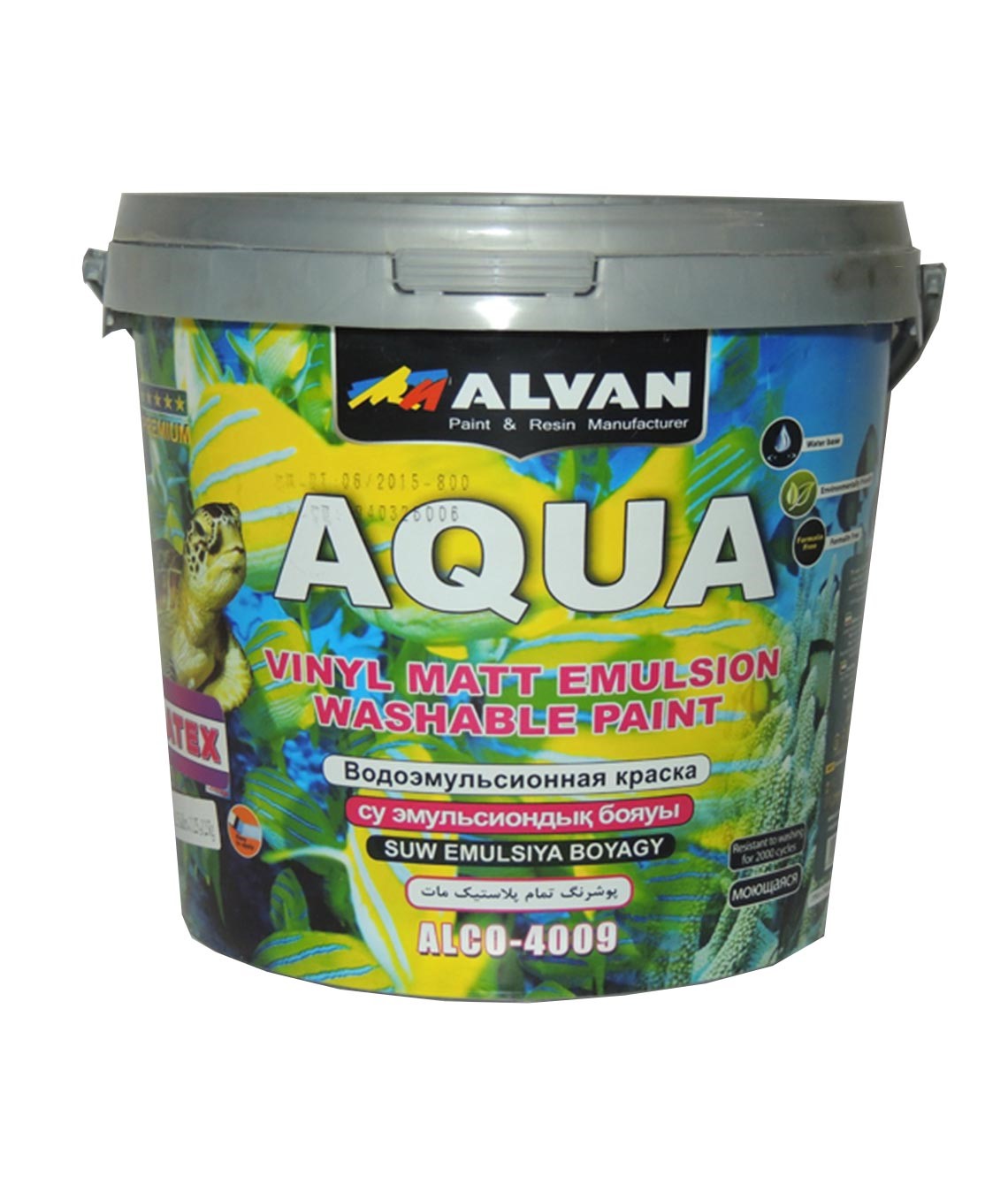 Ներկ ջրաէմուլսիոն  4,5կգ  Aqua Latex  ALVAN