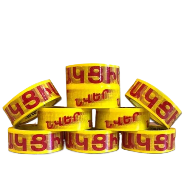 Ժապավեն «ՆՎԵՐ» և «ԱԿՑԻԱ» նշումով 36մմ*70յարդ 50 միկրոն Vertex