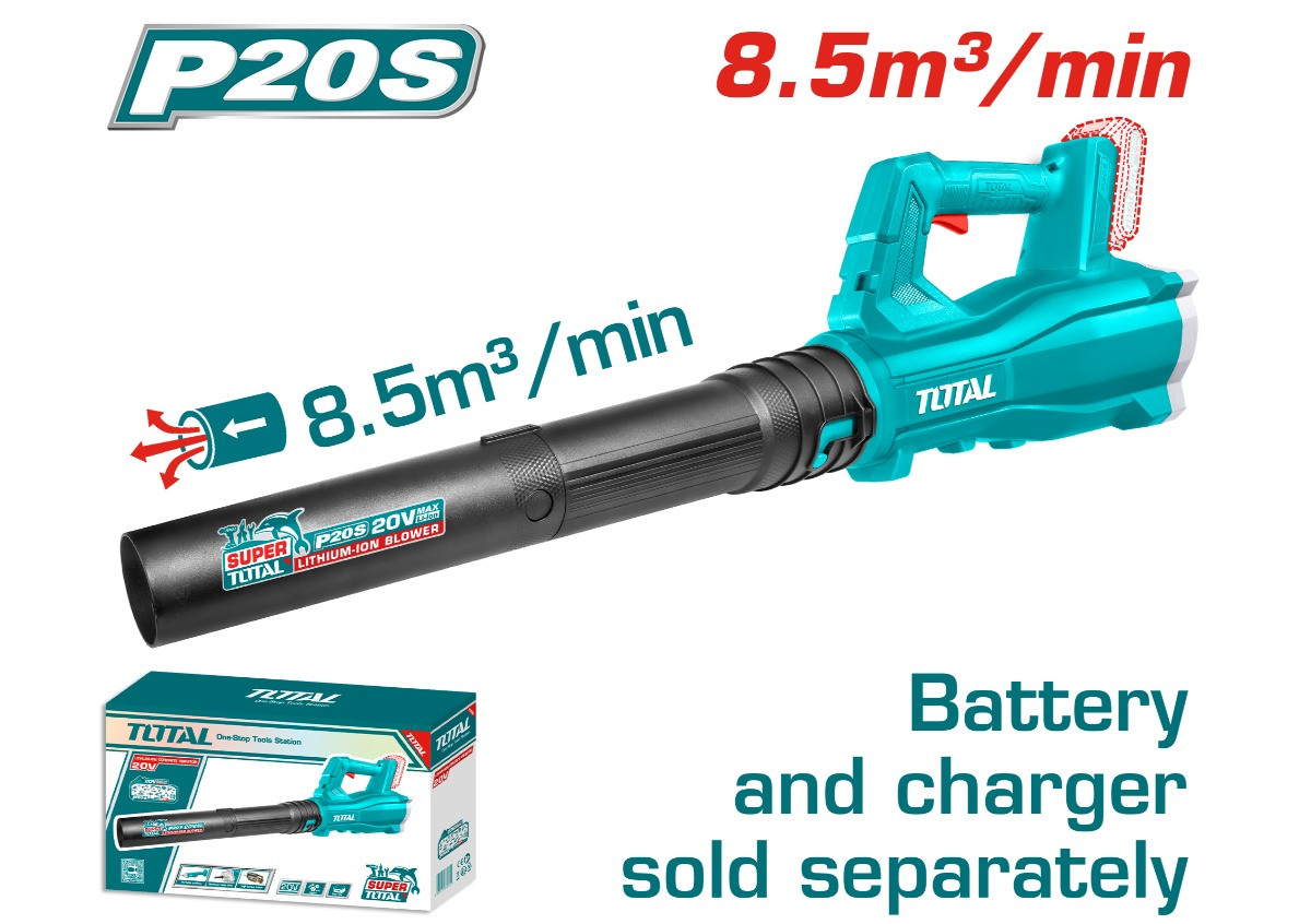 Օդամղիչ (ասպիրատոր) մարտկոցային 20Վ 8.5մ³/ր TOTAL TABLI20323