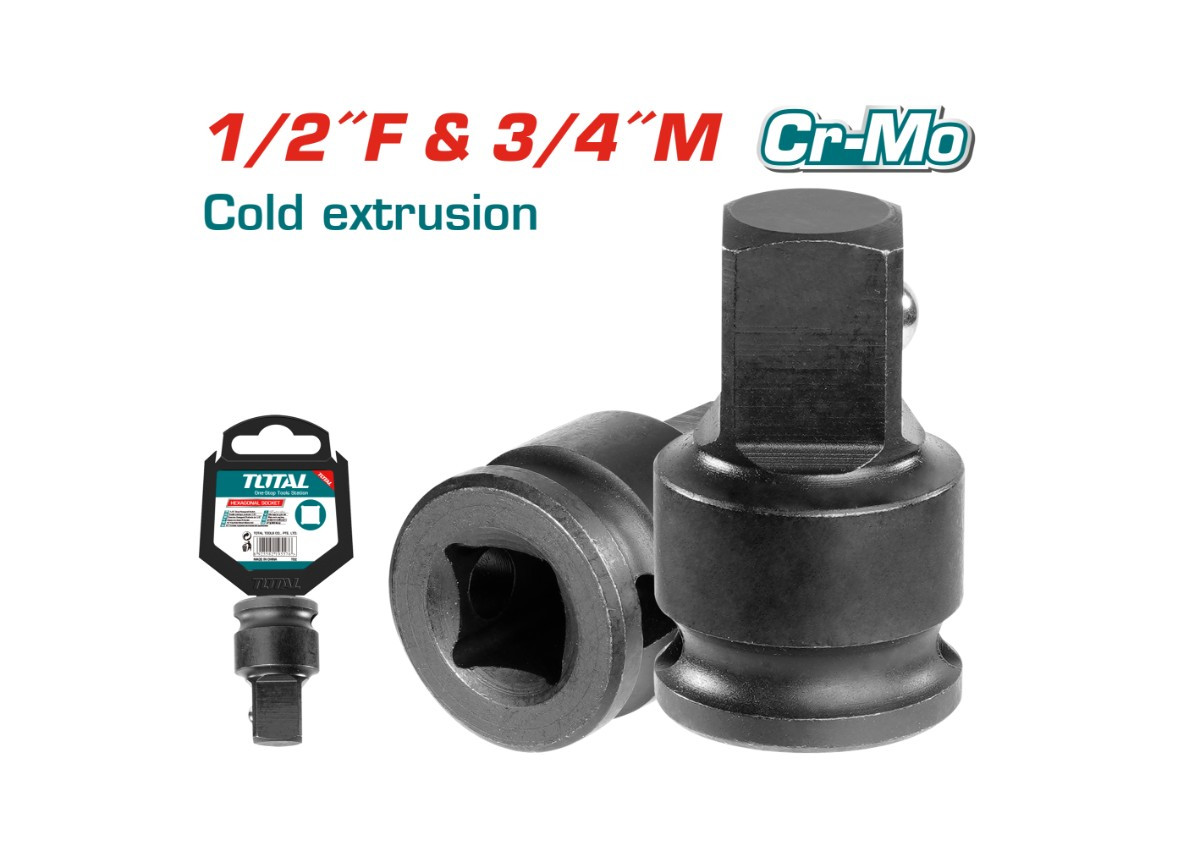 Адаптер ударной головки 1/2" (внутр.) x 3/4" (нар.)  TOTAL THIA1234