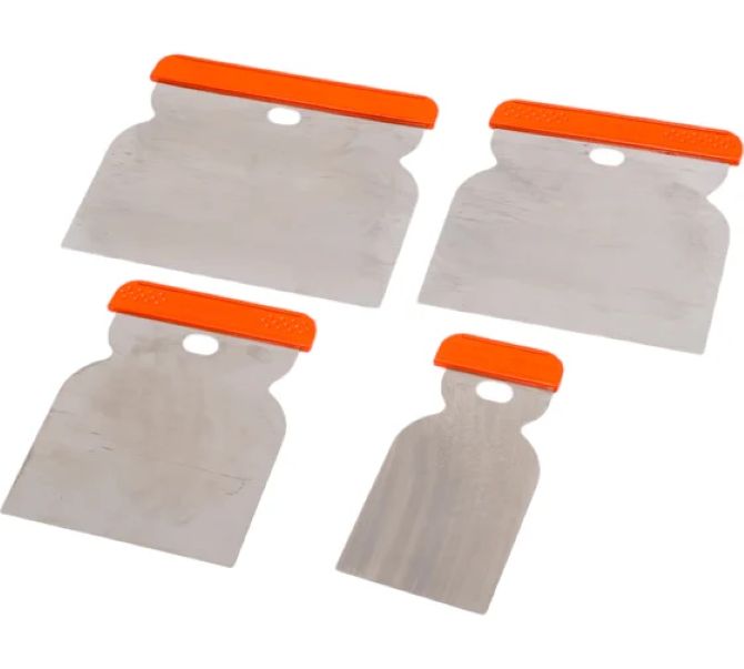 Набор шпателей 50мм, 80мм, 100мм, 120мм Decor