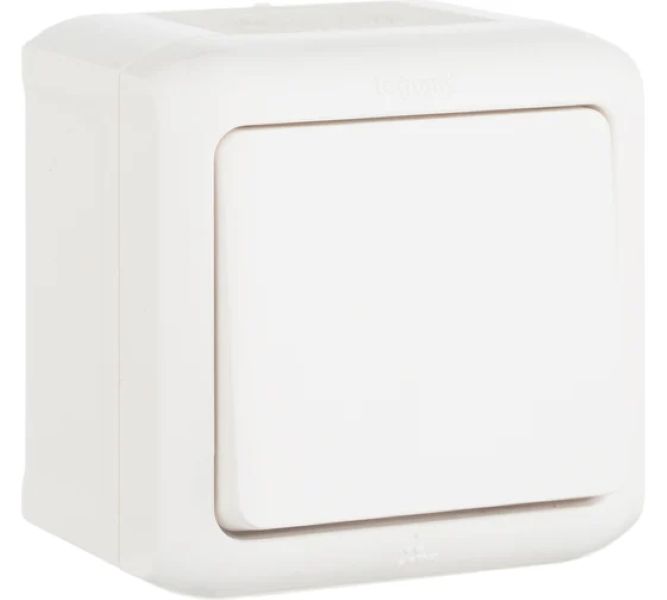 Փոխանջատիչ 1ստեղն 10A սպիտակ IP44  Legrand