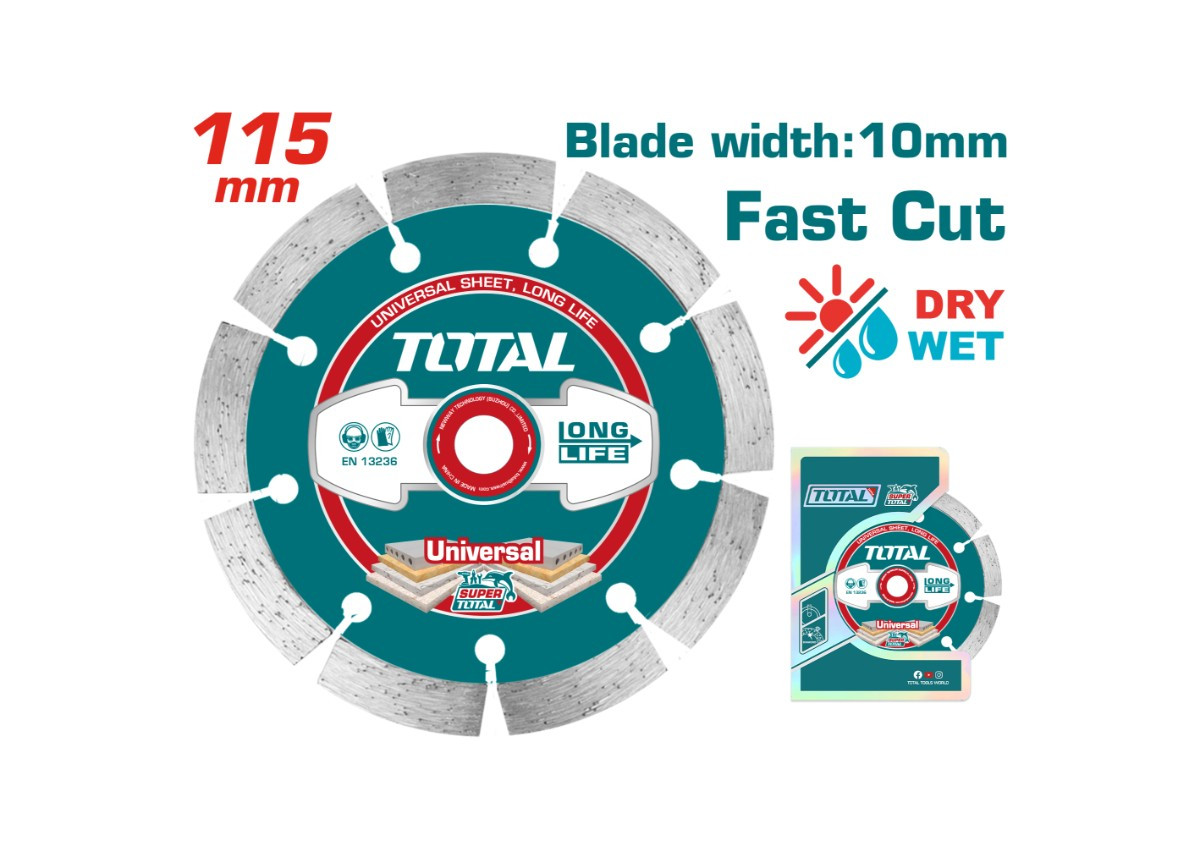Диск алмазный 115մմx22.2mm TAC2111153 TOTAL