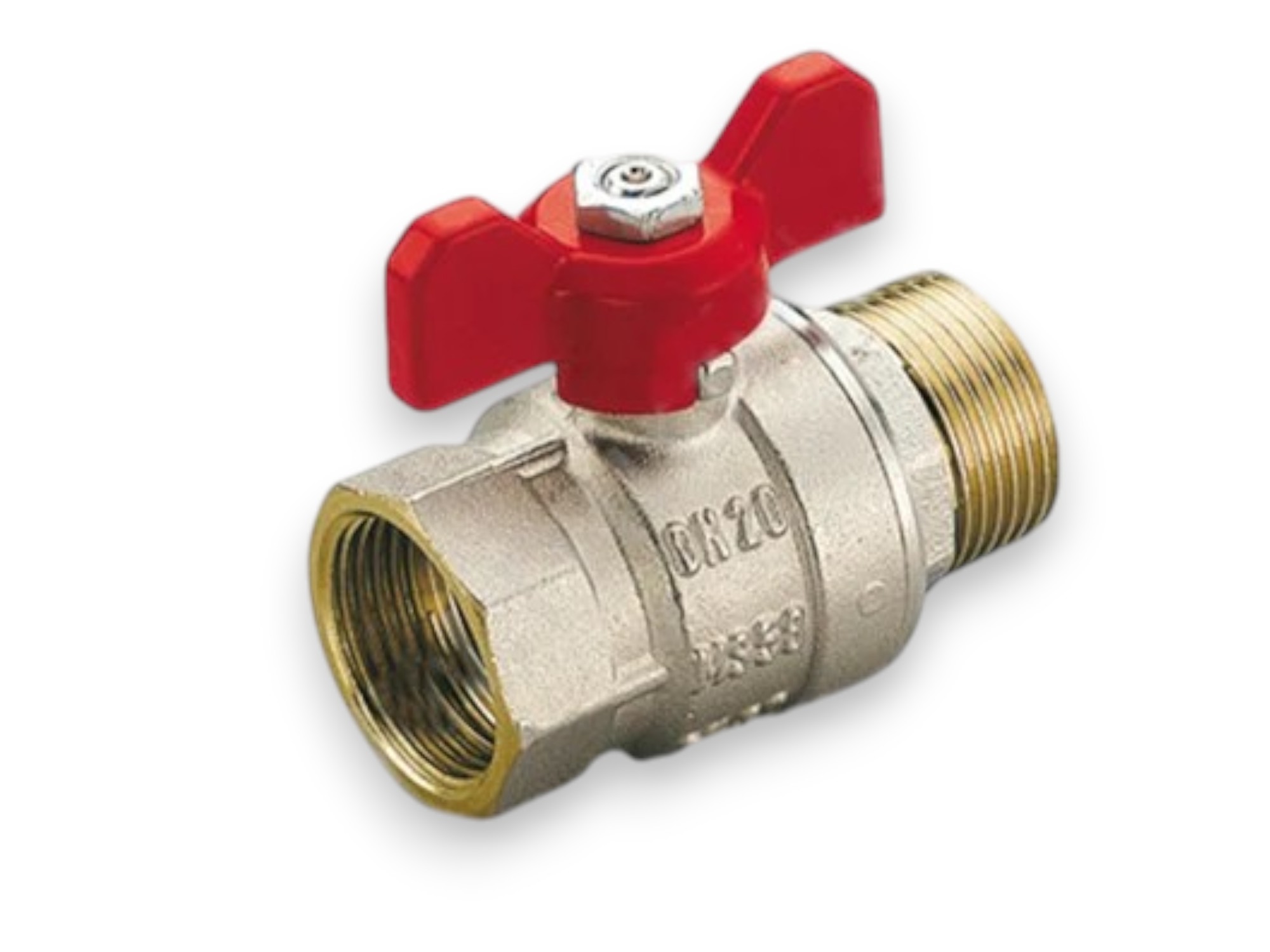 Ջրի փական  1/2 ԱՊ-ՆՊ կարմիր 2371 TIEMME