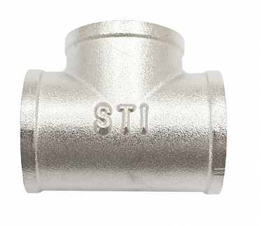 Тройник латунный 20 В-В-В STI