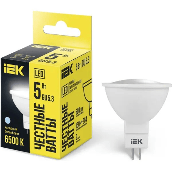 LED լամպ MR16 5 w 6500K IEK