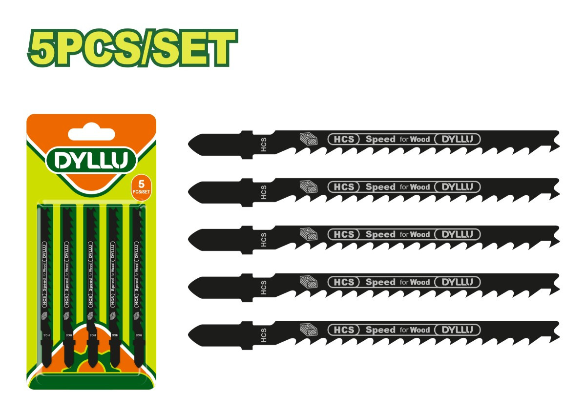 Նրբասղոցի 5 հատ փայտի դանակների հավաքածու DYLLU DTJB244D 74մմ