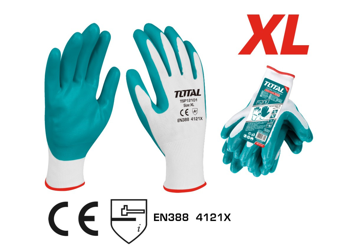 Աշխատանքային ձեռնոց ռեզինե TOTAL TSP12101