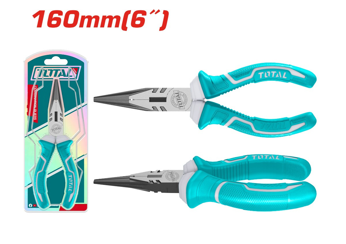 Длинногубцы 160 мм TOTAL THT120606P