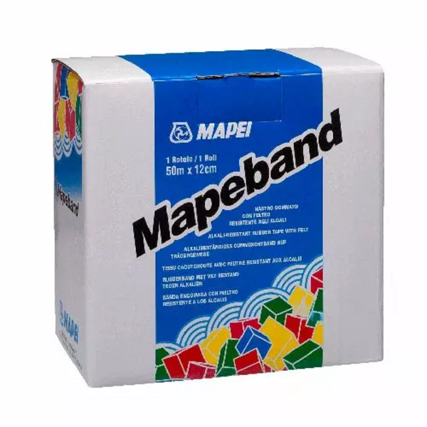 Ջրամեկուսիչ ռետինապատ ժապավեն MapeBand Easy H130/50մ/12սմ MAPEI