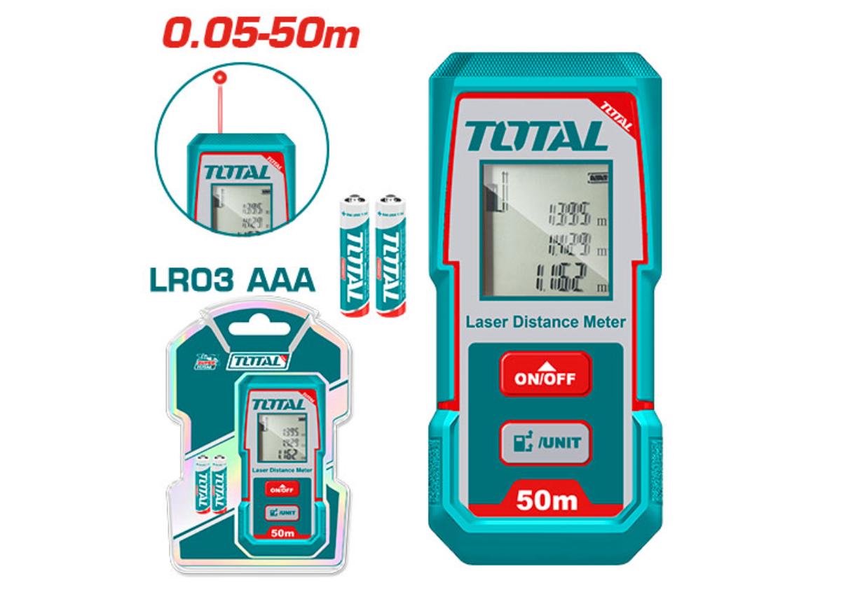 Լազերային հեռաչափ 0.05-50մ TOTAL TMT55016