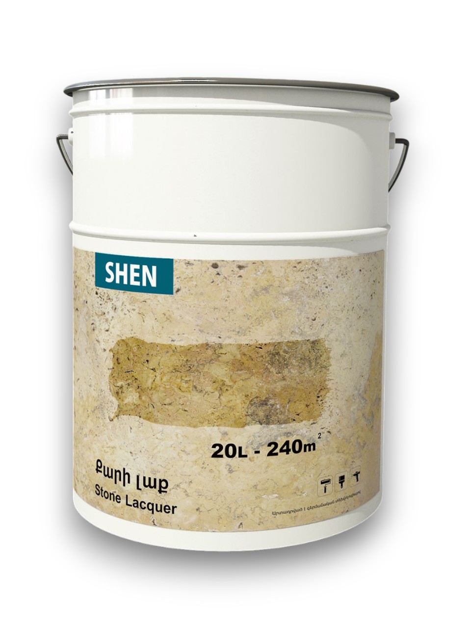 Лак силиконовый для камня 20л Shen