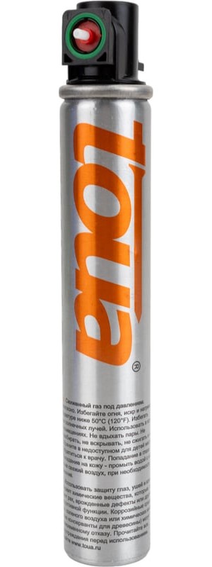 Баллон газовый на 1000 гвоздей TOUA 165A зеленый, Стандарт