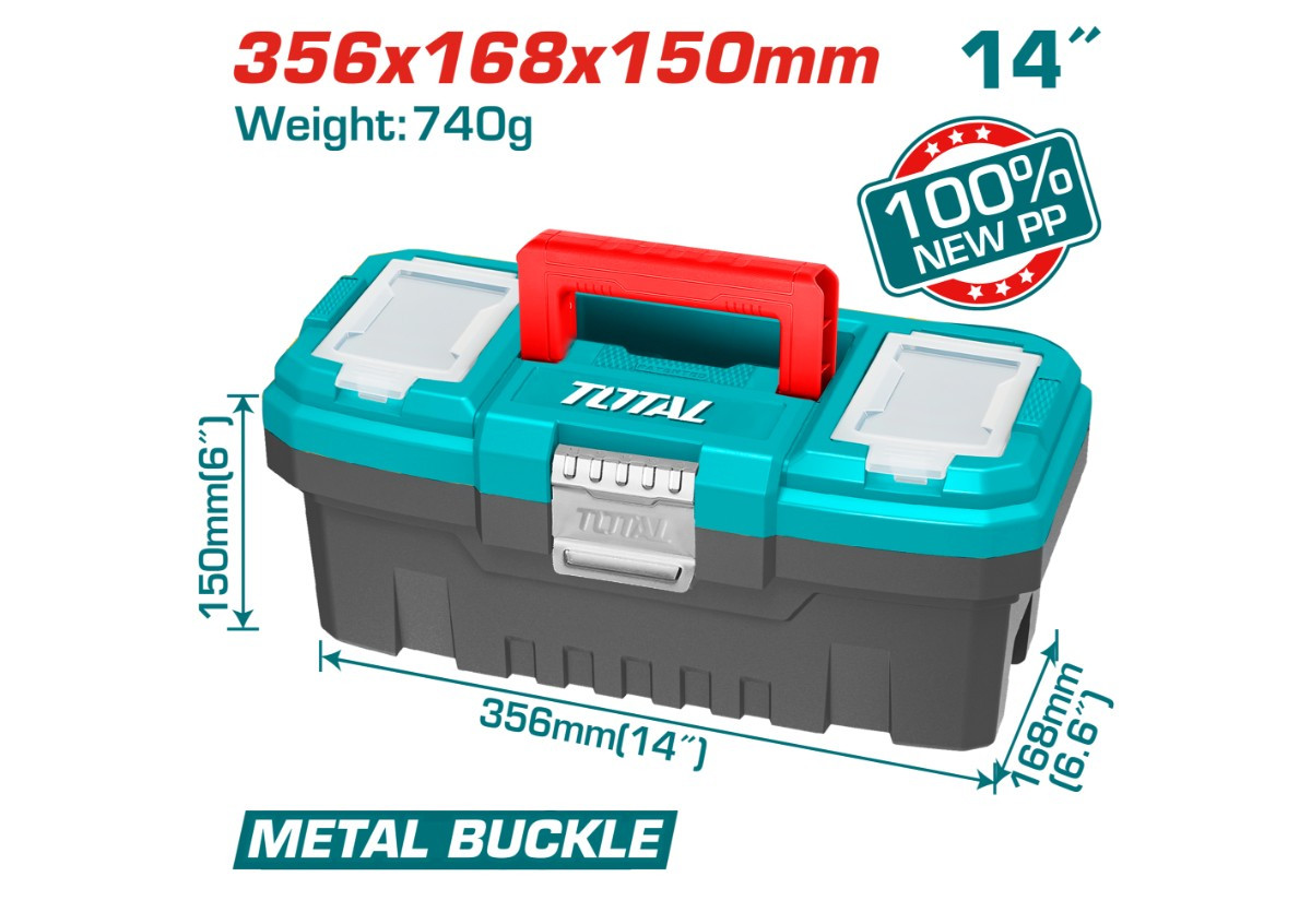 Գործիքների արկղ պլաստիկ 14'' TOTAL TPBX0142