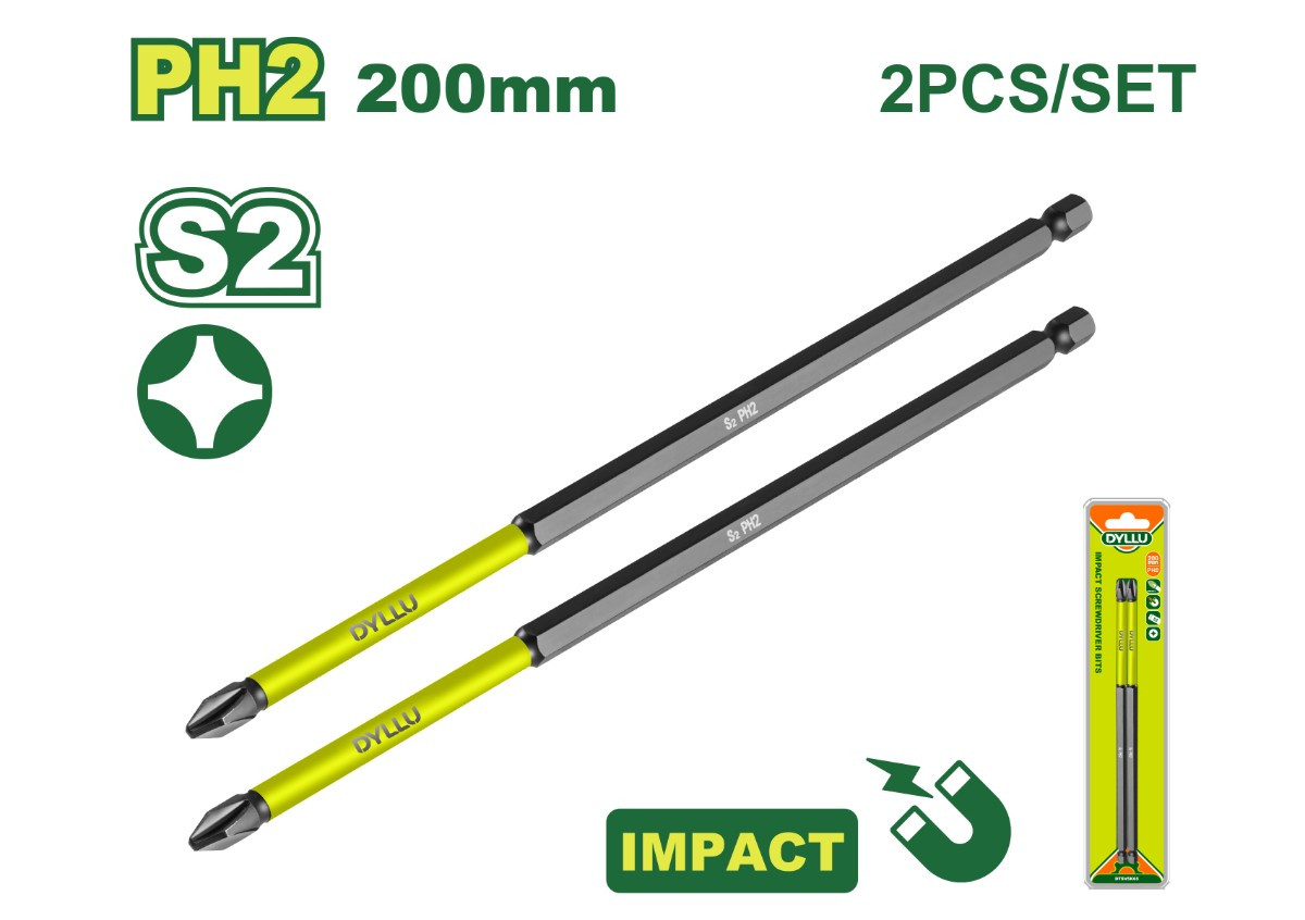 Հարվածային պտուտակադարձիչի բիթեր DYLLU DYLLU DTSV5K65 200մմ